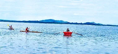 Water-based activity pictured in the supplied Lake Leado collection; availability must be confirmed locally